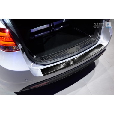 Накладка на задний бампер (черная) Hyundai i40 CW (2012-) бренд – Avisa главное фото